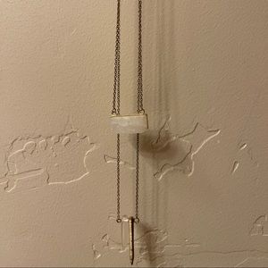 Agate Pendant Layered Necklace